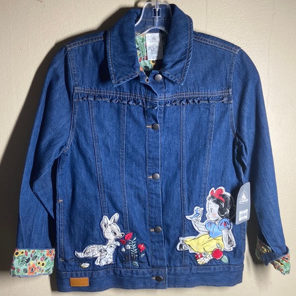 Disney Animators Girls sz 9/10 Denim Jean Jacket - Picture 2 of 8